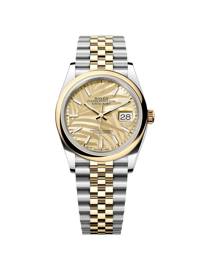 RLX Datejust 36mm 126233 Golden Fluted Motif 36mm Dial Oyster Bracelet