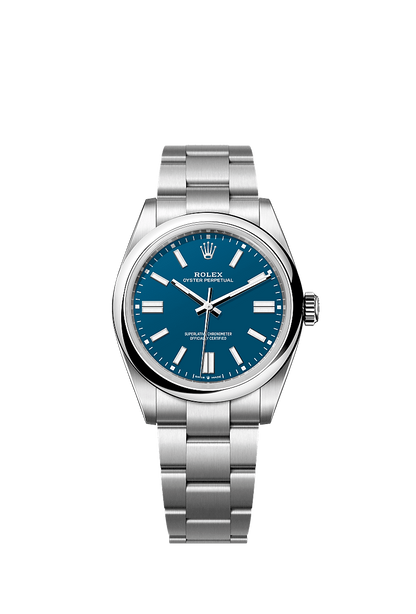 Unworn 2025, Rolex Oyster Perpetual, Oystersteel 41mm, Blue dial, Domed Oyster