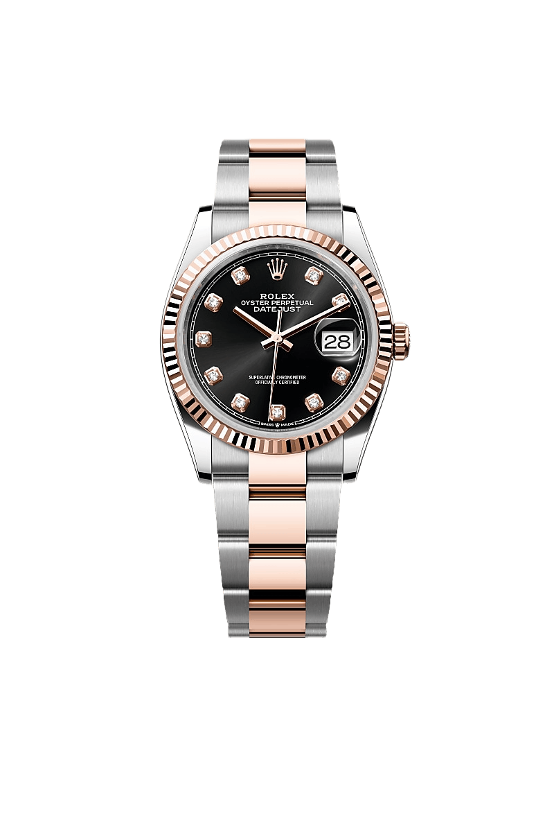 Rolex Datejust 36 Oyster, 36 mm, Oystersteel and Everose gold