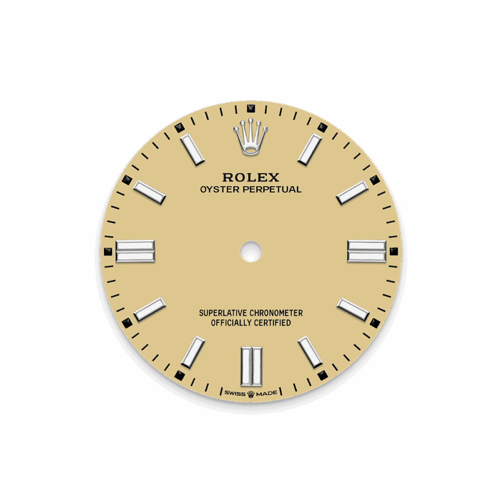 Unworn 2025, Rolex Oyster Perpetual, Oystersteel 36mm, Beige dial, Domed Oyster