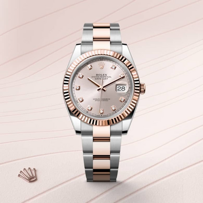 Rolex Datejust 41 Oyster, 41 mm, Oystersteel and Everose gold