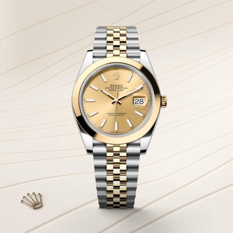 Rolex Datejust 41 Oyster, 41 mm, Oystersteel and yellow gold