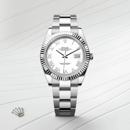 Rolex Datejust 41 Oyster, 41 mm, Oystersteel and white gold