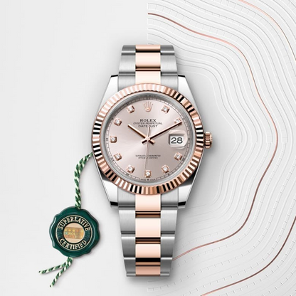 Rolex Datejust 41 Oyster, 41 mm, Oystersteel and Everose gold